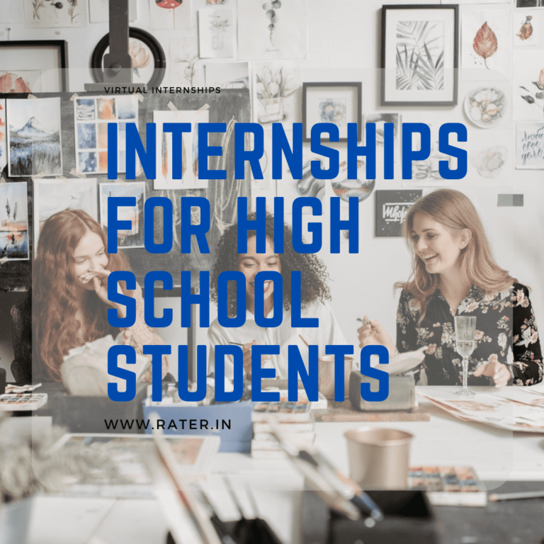 Work from Home Internships for High School Students Rater.in