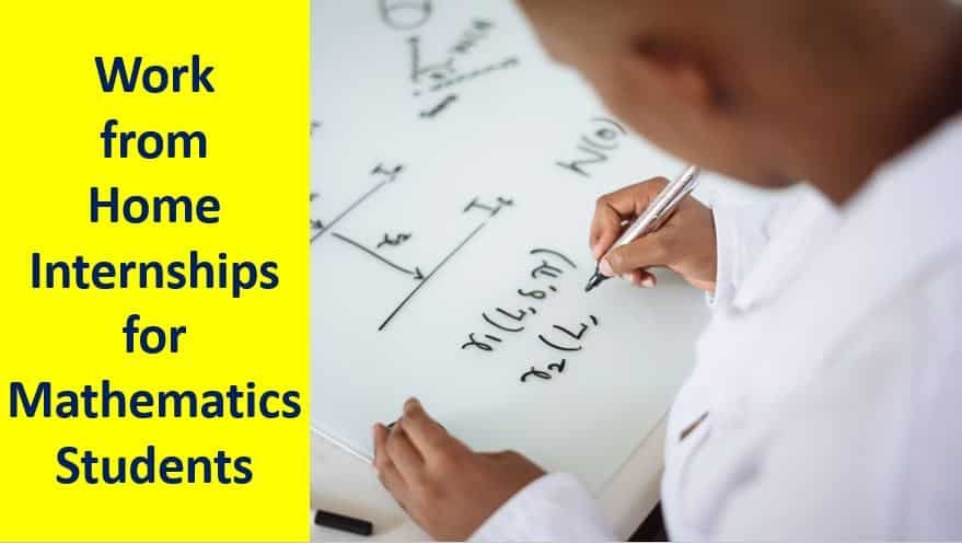 Work From Home Internships For Mathematics Students - Rater.in